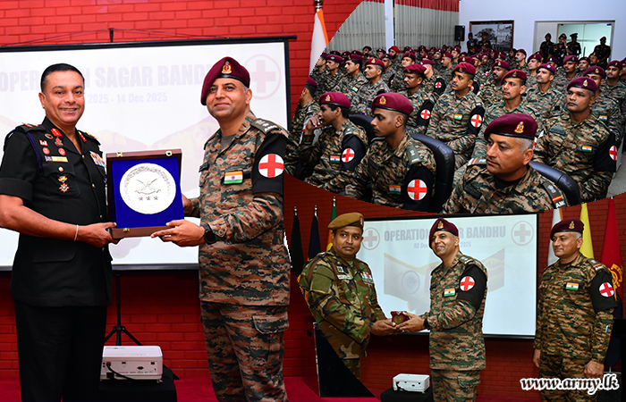 The Indian Army’s 60 Parachute Field Hospital Commended for Humanitarian Mission in Sri Lanka 