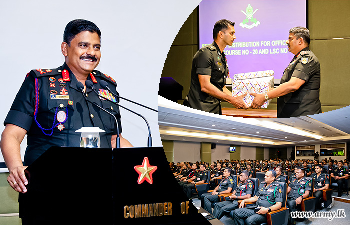Commander of the Army Graces Distribution of Stationery to DSCSC Course - 20 and LSC–12