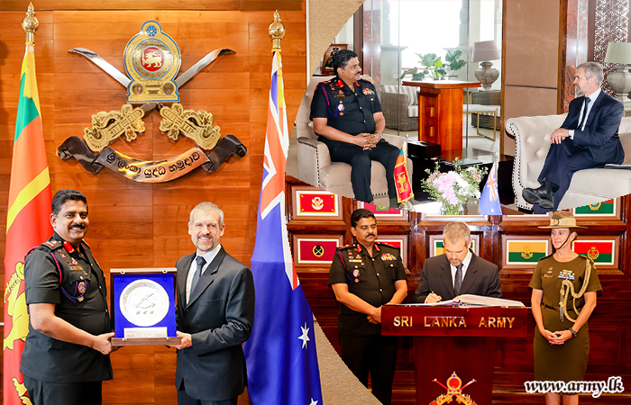 ඕස්ට්‍රේලියානු මහ කොමසාරිස්තුමන් යුද්ධ හමුදාධිපතිතුමන් හමුවෙයි