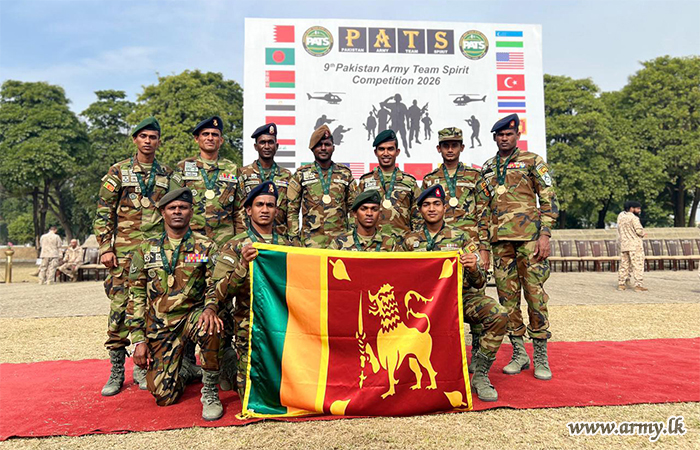 Sri Lankan Army Clinches Gold Medal at 9th Pakistan Army Team Spirit Competition 2026 