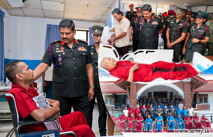 සිංහල සහ දමිළ අලුත් අවුරුද්ද වෙනුවෙන් යුද්ධ හමුදාධිපතිතුමන් රාගම රණවිරු සෙවණ සුවතා නිකේතනයේ නිල සංචාරයක