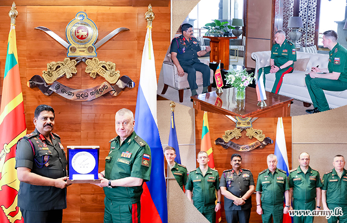 Delegation of the Military Air Defence Academy of the Armed Forces of the Russian Federation Calls on Commander of the Army
