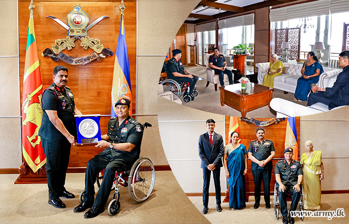 විශ්‍රාම දිවියට එළඹෙන ජ්‍යෙෂ්ඨ නිලධාරීගේ සේවය යුද්ධ හමුදාධිපතිතුමන්ගේ පැසසුමට