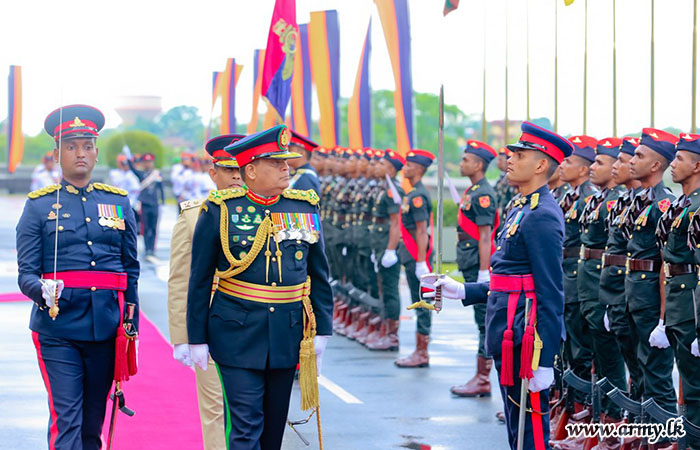 ஓய்வுபெறும் பாதுகாப்பு பதவிநிலை பிரதானிக்கு இலங்கை இராணுவத்தினால் பிரி