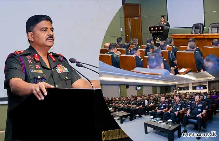 නව යුද්ධ හමුදාධිපතිතුමන් නිලධාරින් ආමන්ත්‍රණය කරයි