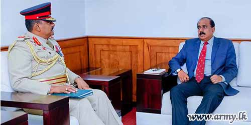 இராணுவத் தளபதி பாதுகாப்பு பிரதி அமைச்சரை மரியாதை நிமித்தம் சந்திப்பு