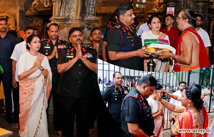 තෛපොංගල් උත්සවයේ විශේෂ පූජාවක් සඳහා යුද්ධ හමුදාධිපතිතුමන් සහභාගි විය