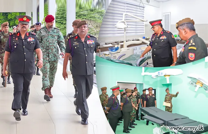 යුද්ධ හමුදාධිපතිතුමන් මහනුවර, යුද්ධ හමුදා මූලික රෝහලේ නිල සංචාරයක