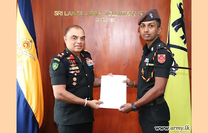 ශ්‍රී ලංකා යුද්ධ හමුදා ස්වේච්ඡා බලසේනාවේ මාණ්ඩලික නිලධාරි පාඨමාලාවන් හ