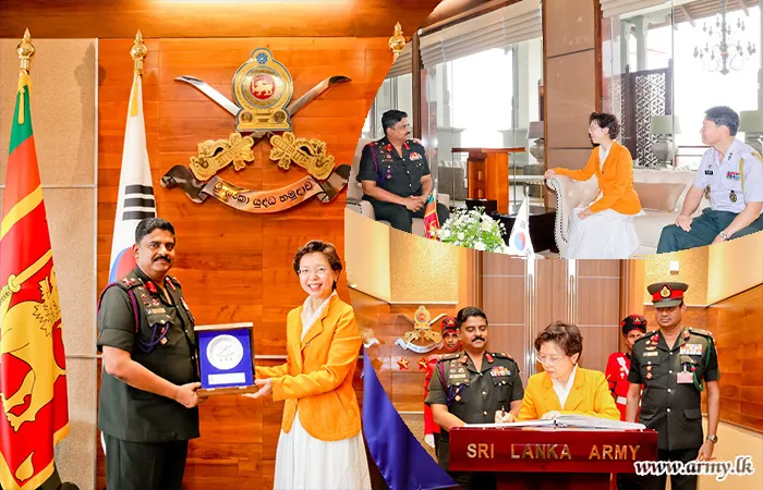ශ්‍රී ලංකාවේ කොරියානු තානාපතිනිය යුද්ධ හමුදාධිපතිතුමන් හමුවෙයි