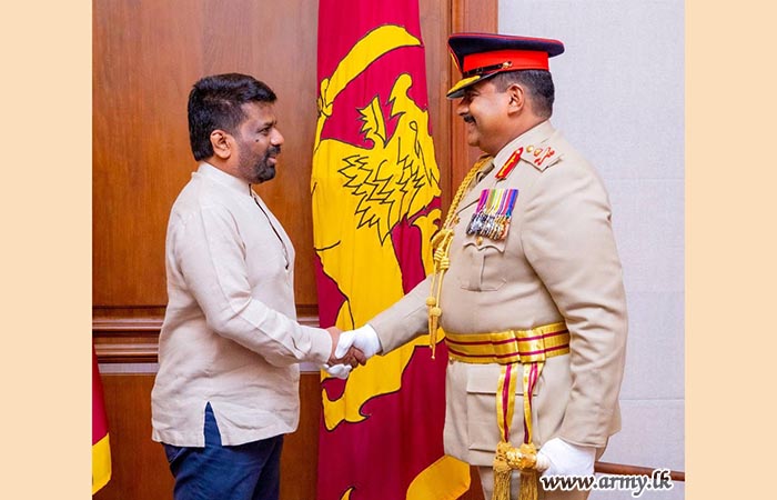 இராணுவத் தளபதி அதிமேதகு ஜனாதிபதியை சந்திப்பு