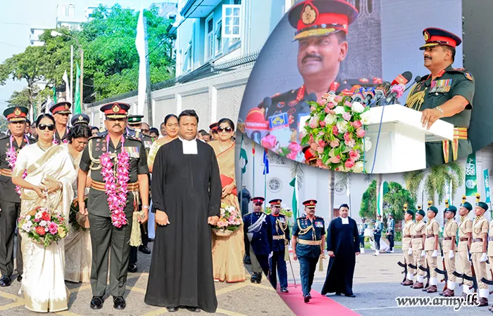කොළඹ ශාන්ත බෙනඩික්ට් විද්‍යාලයෙන් යුද්ධ හමුදාධිපතිතුමන්ට උපහාර