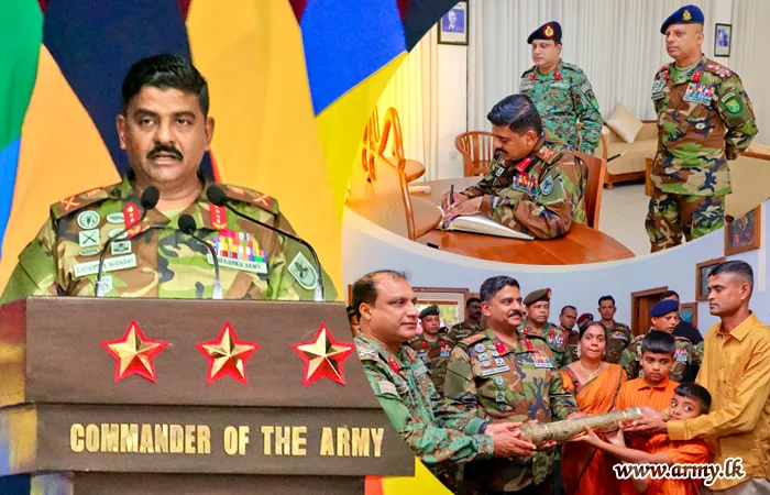 යුද්ධ හමුදාධිපතිතුමන් ආරක්‍ෂක සේනා මූලස්ථානය - වන්නි නිල සංචාරයක