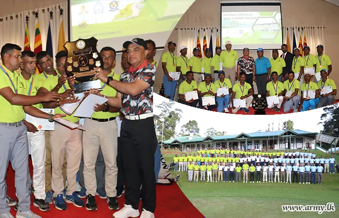 ආරක්‍ෂක සේවා ගොල්ෆ් ශූරතාවලියේදී යුද්ධ හමුදා ගොල්ෆ් කණ්ඩායම් දක්‍ෂතා ද