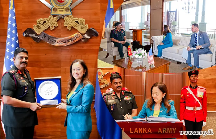 එක්සත් ජනපද තානාපතිනිය සහ යුද්ධ හමුදාධිපතිතුමන් අතර හමුවක්