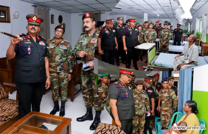 යුද්ධ හමුදාධිපතිතුමන් අනුරාධපුර, යුද්ධ හමුදා රෝහලේ නිල සංචාරයක