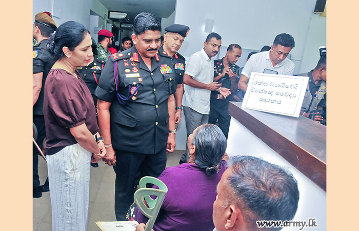 යුද්ධ හමුදාවේ විශ්‍රාමික, රණක්‍ෂිතයට පත් රණවිරුවන් සහ මියගිය රණවිරුවන්ගේ පවුල්වල සාමාජිකයන් සඳහා බහු විධ වෛද්‍ය සායන කඳවුරක් පවත්වයි