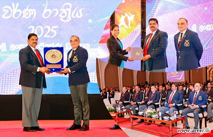 ‘ශ්‍රී ලංකා ඉංජිනේරු බලකා වර්ණ රාත්‍රිය - 2025 හිදී දක්‍ෂතා දැක්වූ ක්‍රීඩකයින් ඇගයේ