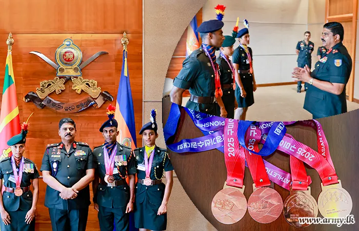 Army Chief Applauds Athletes for Their Achievements at 26th Asian Athl