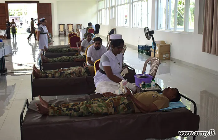 கொமாண்டோ படையணியினால் இரத்த தான முகாம் ஏற்பாடு