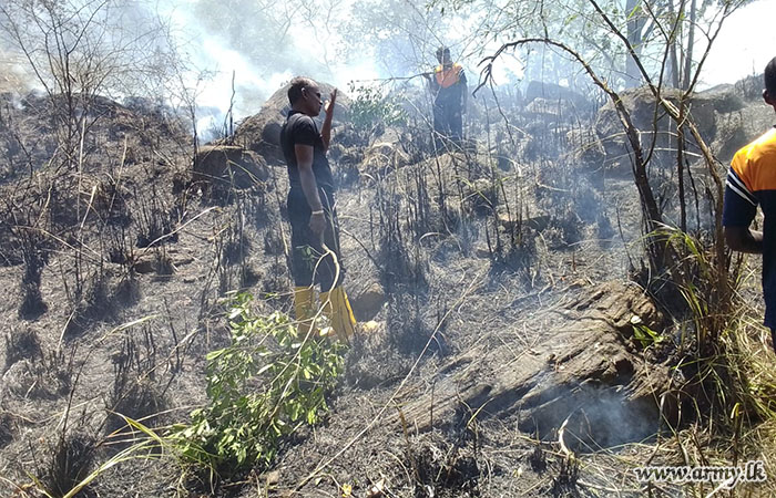 බලංගොඩ, ලැව්ගින්න මැඩපැවැත්වීමට 18 බලඇණිය ශ්‍රී ලංකා ජාතික ආරක්‍ෂක බලම