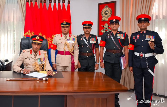 ශ්‍රී ලංකා යුද්ධ හමුදා පොලිස් හේවා බලකායේ නව කර්නල් සේනාවිධායක රාජකාරි