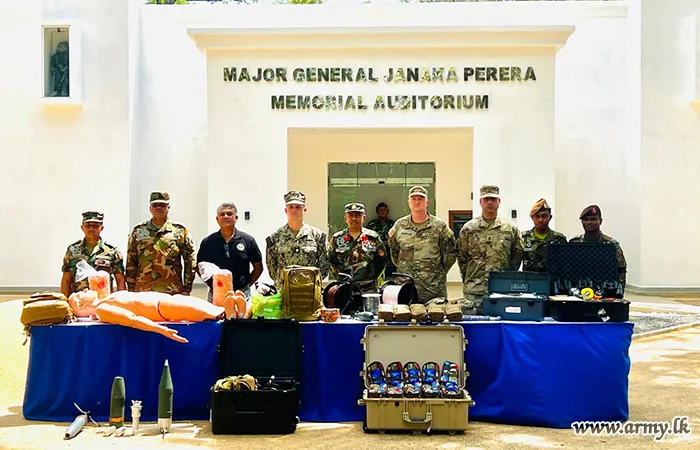 U.S. Donates EOD Training Equipment to SLSME and Conducts TCCC Course 