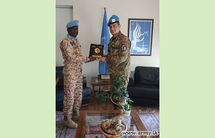 Contingent Commander Pays Courtesy Call on Head of Mission and Force C