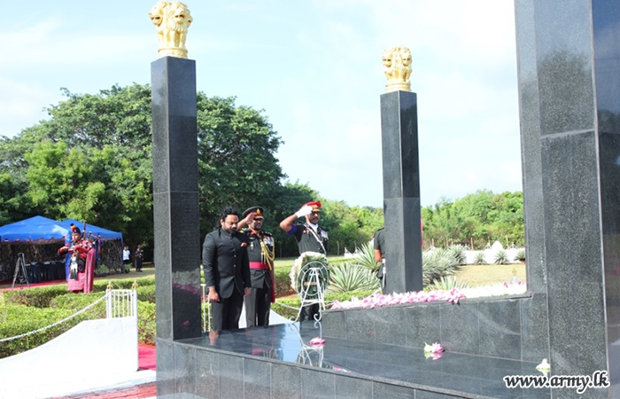 යාපනයේදී ඉන්දීය සාම සාධක රණවිරුවන් අනුස්මරණය කරයි