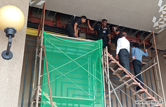 Army Troops Undertake Major Renovation at Parliamentary Complex