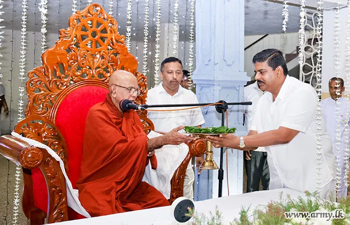 Commander of the Army Attends Dhamma Sermon Organised by SFHQ (West)