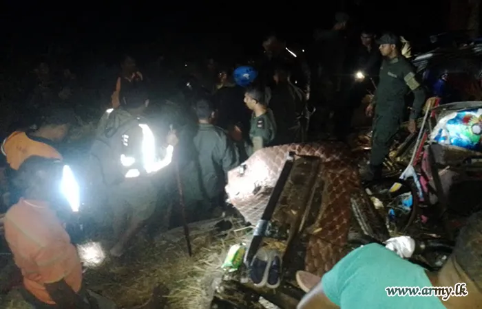 Army Troops Swiftly Assist in Rescue Operations Following Ella Bus Acc