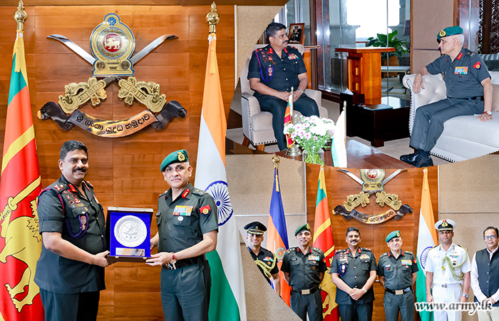 Indian Army’s DGMI Pays Courtesy Call on Commander of the Army