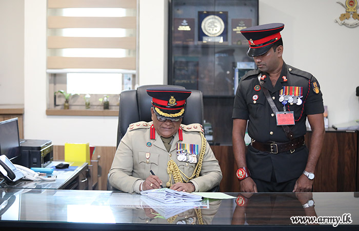 Director of Ordnance Services Assumes Office