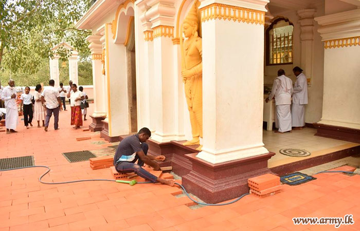 Sri Lanka Army Undertakes Development Initiative at Sacred Jaya Sri Maha Bodhi Premises in Line with the 76th Army Day