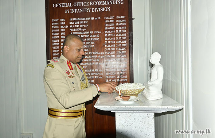 New General Officer Commanding of 57 Infantry Division Assumes Duties