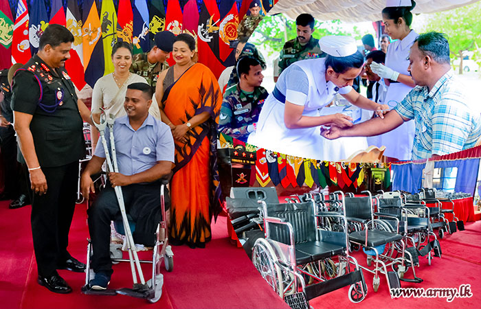 Sri Lanka Army Continues Medical Camp for Islandwide Disabled Veterans