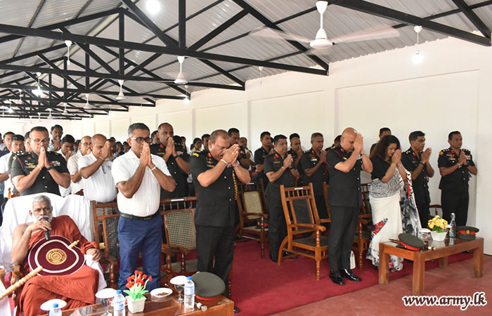 Army Troops Construct and Hand Over New Building for Sevanapitiya Dhamma School