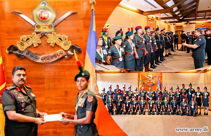 Commander of the Army Commends Sri Lanka Army Athletes for Outstanding