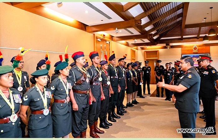 Commander of the Army Commends Sri Lanka Army Athletes for Outstanding Achievements at the 4th South Asian Senior Athletics Championship 2025