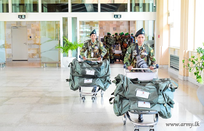 Sri Lanka Army Troops Depart for "Exercise Mithra Shakti – 11th Edition" in India