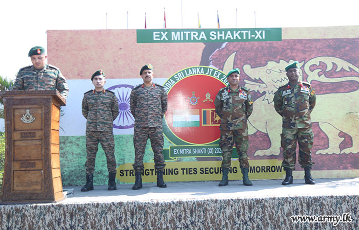 Opening Ceremony of Exercise Mithra Shakthi 2025 Held in Belagavi, India