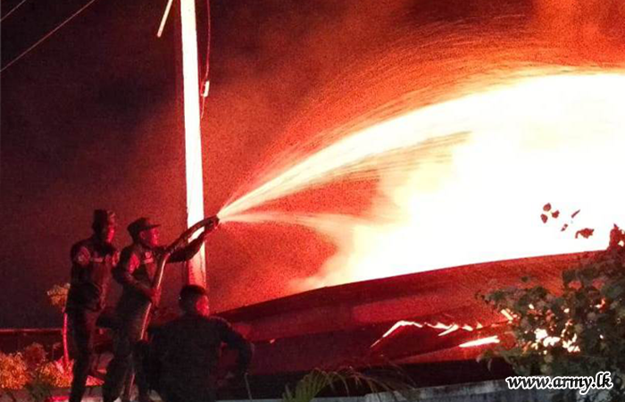 Army Troops Assist in Dousing Fire at Shakthi Firecracker Factory, Pal