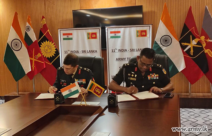 11th Army-to-Army Staff Talks (AAST) between the Indian Army and the Sri Lanka Army