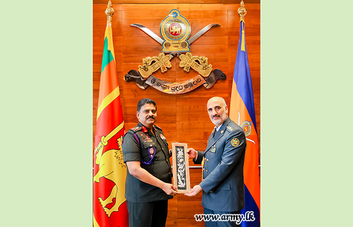 Defence Attaché of Islamic Republic of Iran to Sri Lanka Calls on Commander of the Army