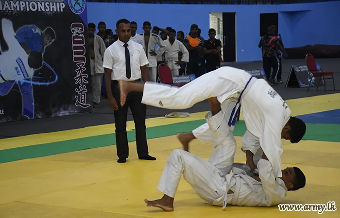 යුද්ධ හමුදා අන්තර් රෙජිමේන්තු ජූඩෝ ශූරතාවලිය පනාගොඩදී සාර්ථකව අවසන්