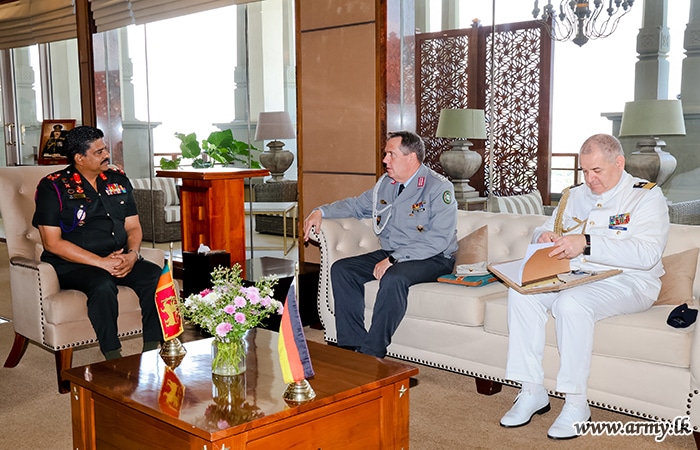 Defence Attaché of Germany to Sri Lanka Calls on Commander of the Army