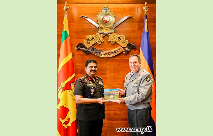 Defence Attaché of Germany to Sri Lanka Calls on Commander of the Army