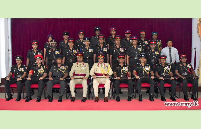 යුද්ධ හමුදා භඨකාර්ය සම්පාදන පුහුණු පාසලේ නව සේනාවිධායක සිය ධූරයේ රාජකාරි අරඹයි