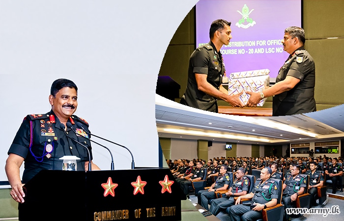 Commander of the Army Graces Distribution of Stationery to DSCSC Cours